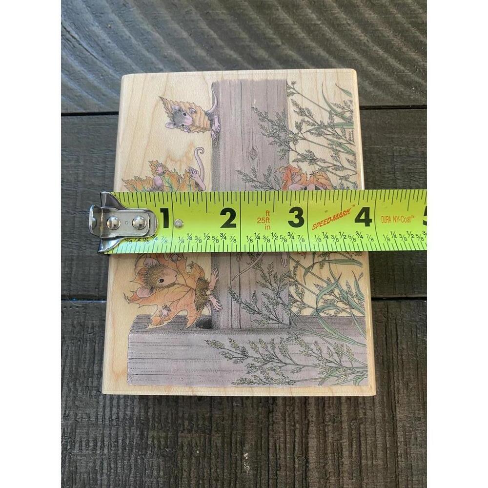 House Mouse Autumn Wardrobe 2007 wood block rubber stamp - Picture 7 of 7